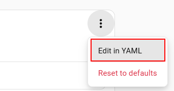Edit in YAML
