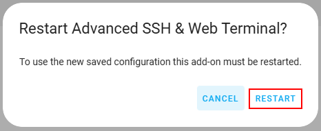 Restart SSH