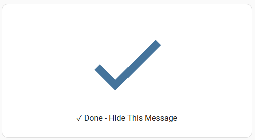 Hide button
