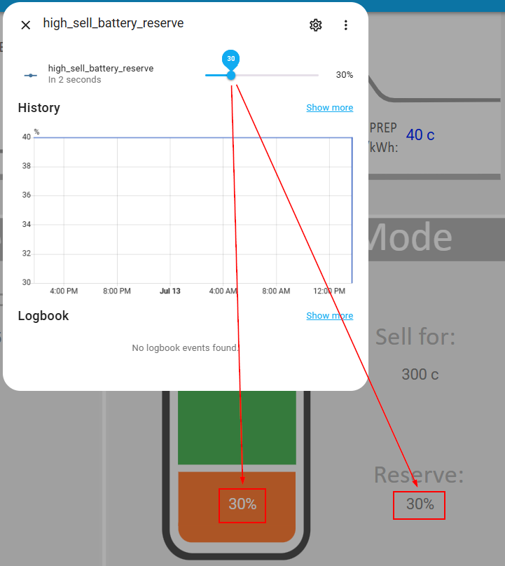 Drag the slider