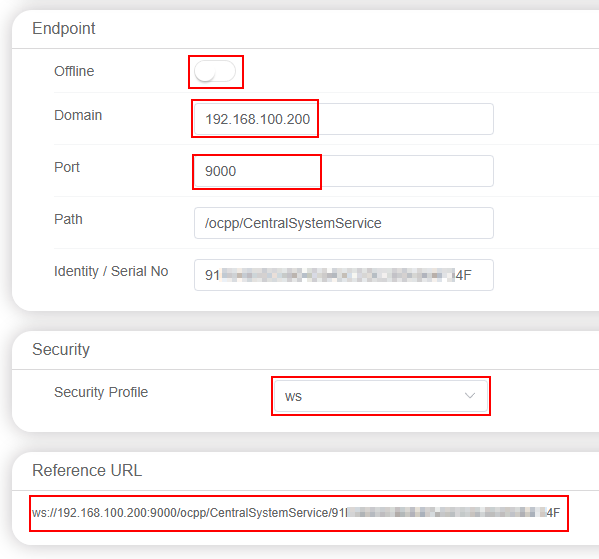 Server configuration