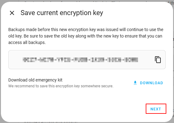 Cycle key