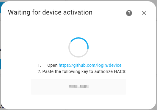 HACS Authorisation