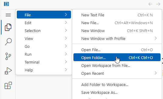 Open Folder