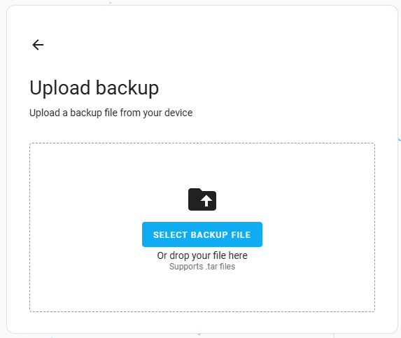 Home Assistant Upload Backup