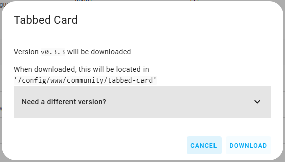 Tabbed Card Version